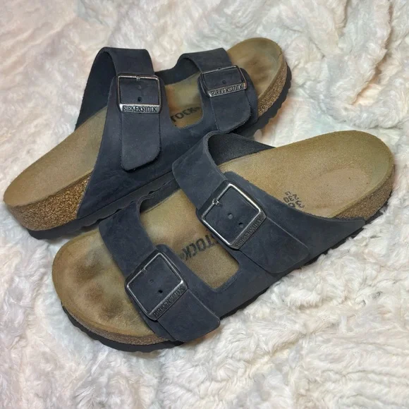 BIRKENSTOCK Arizona Blue Sandals - Picture 4 of 12